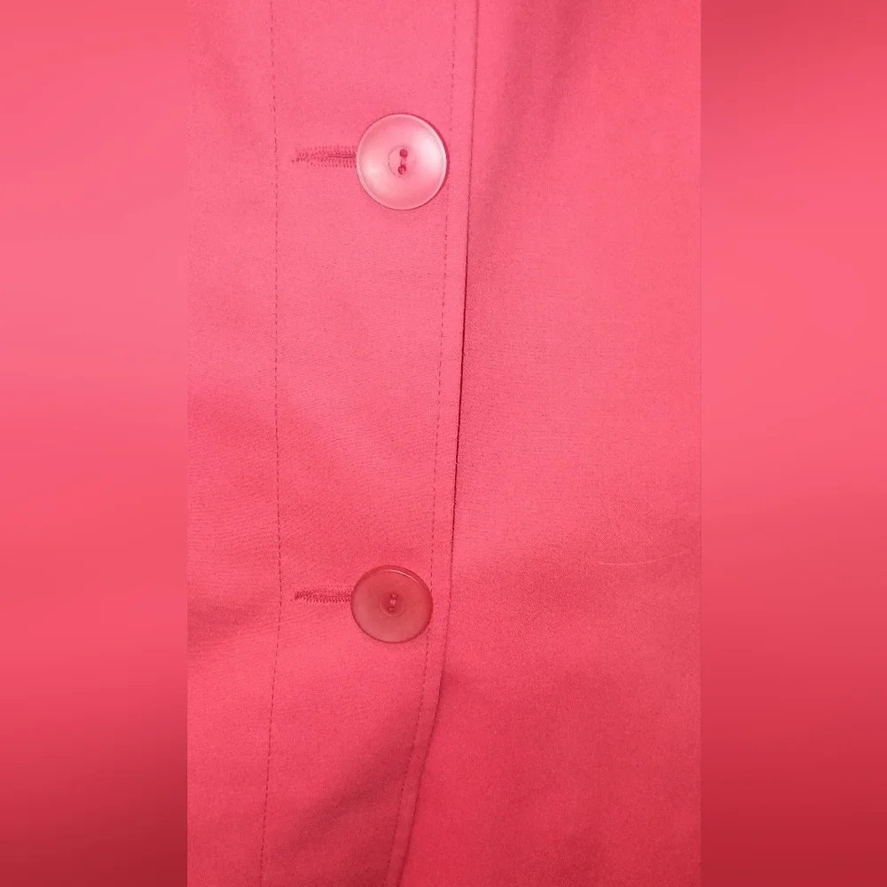 Harve benard salmon cotton long Trench  Jacket Size Large - Picture 7 of 8